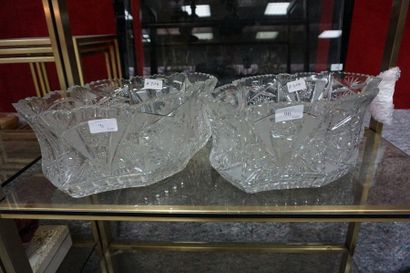 null 2 cut crystal planters.