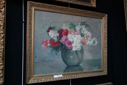 null Ecole française de la première moitié du XX siècle, Bouquet de fleurs dans un...