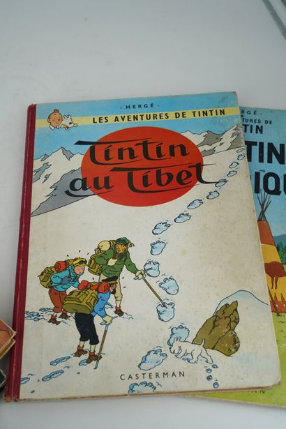 null Six albums de Tintin : Tintin en Amérique ; Objectif lune ; On a marché sur...