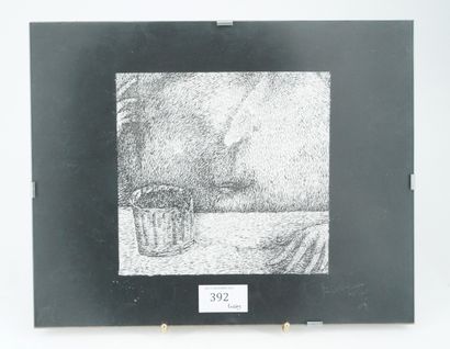 GÉRARD CYNE (1923-2006) Sans titre (visage, paire de mains)
Lithographie, numérotée...