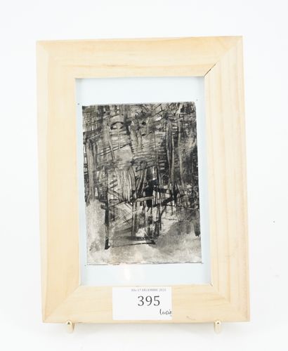GÉRARD CYNE (1923-2006) Sans titre
Encre sur papier brillant.
10,5 x 8 cm.