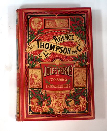 Jules VERNE 
L'Agence Thompson and Co. Paris, Collection Hetzel, s. d. [1907]. Cartonnage...