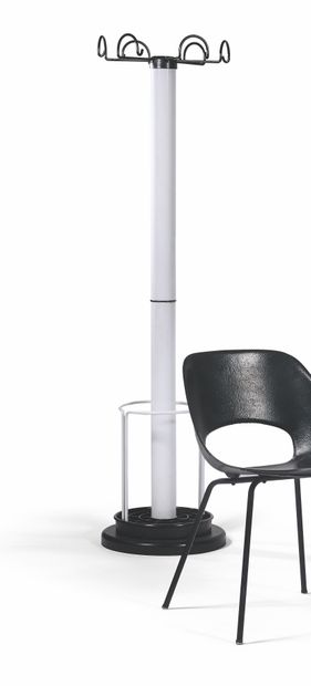 SECCOSE, éditeur COAT HOLDER White lacquered metal and ABS plastic, the integrated...