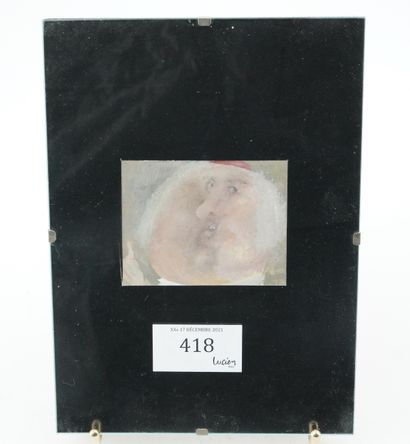 GÉRARD CYNE (1923-2006) Face
Oil on paper.
5 x 7 cm.