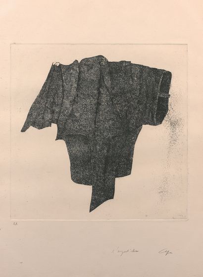 GÉRARD CYNE (1923-2006) The Angusticlave
蚀刻版画，艺术家的证明，右下方有签名和标题。
59 x 44 cm。