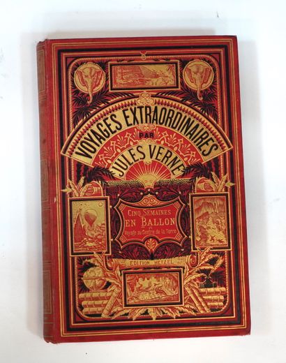 Jules VERNE - Five weeks in a balloon. Voyage of discovery in Africa by three Englishmen....