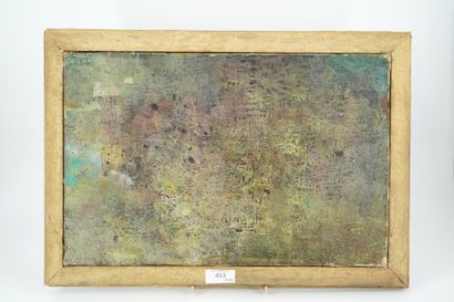 GÉRARD CYNE (1923-2006) 无题
布面油画。
41 x 27 cm。
意外。