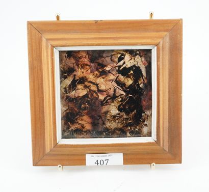 GÉRARD CYNE (1923-2006) Untitled
Oil on cardboard.
10 x 10,5 cm.