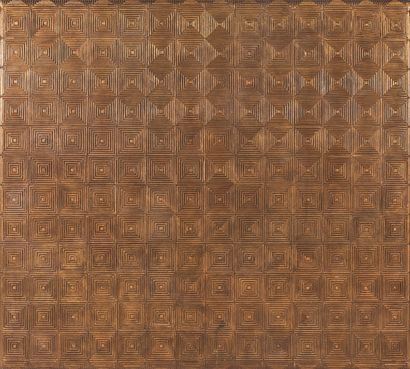 Dans le goût de Jean-Michel Frank Carved and gilded wood, with lines and squares.
199...