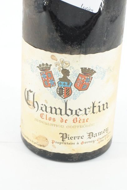 null Bouteille de vin Chambertain Claude Bèze, Pierre Damoy, 1961.