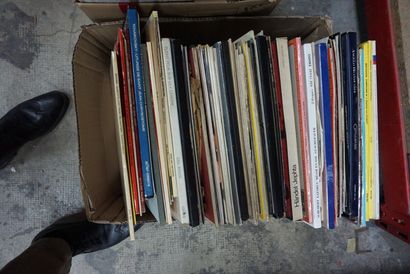 null Réunion de disques vinyles, 45 tours, musique classique.