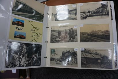 null Album de cartes postales anciennes : aviation, automobiles, marine, bateaux,...