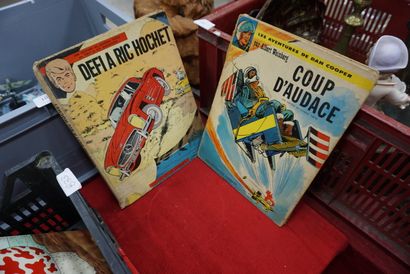 null Lot de bandes dessinées dont Ric Hochet, Tintin, L'incal, Franbal, les aventures...