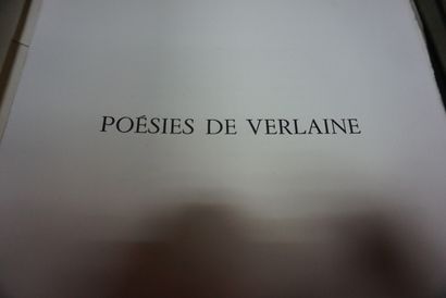 null VERLAINE (Paul). Poesies. Paris, Éditions Arc-en-Ciel, 1953, in-4° (34 x 27...