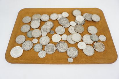 null Lot de pièces de monnaie en argent, 1938,5 g.
