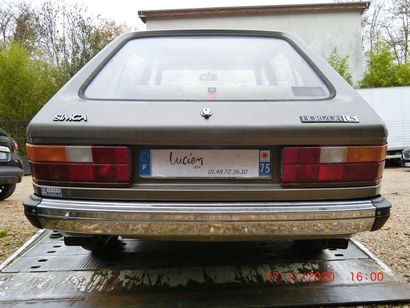 null Simca-Chrysler Horizon LS, first put into circulation on 22 May 1978, 6cv fiscal....
