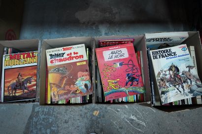 null Lot de bandes dessinées dont Métal Hurlant, le Marsupilami, Astérix, etc.