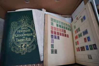 null Lot de timbres en albums et vrac, France et Europe, seconde moitié XXe sièc...