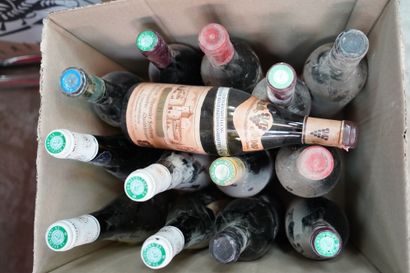 null Important lot de bouteilles de vin (six cartons).