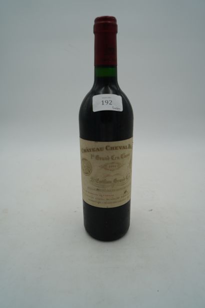 null 1 BOUTEILLE, Château Cheval-Blanc 1993, niveau bas goulot, étiquette et capsule...