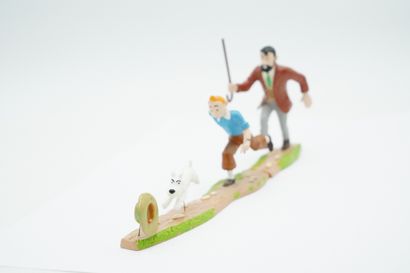 null Tintin – édition Moulinsart – Haddock poursuite ; Milou poursuite ; Tintin poursuite...