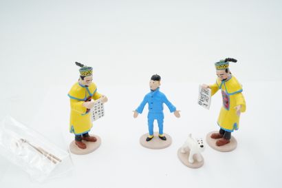 null Tintin – Edition Moulinsart – scène le mandat d’arrêt. boîte et certificat.