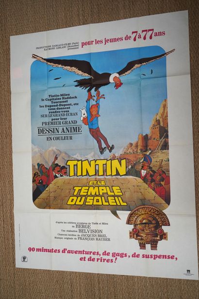 null Affiche du long métrage Tintin et le temple du soleil.