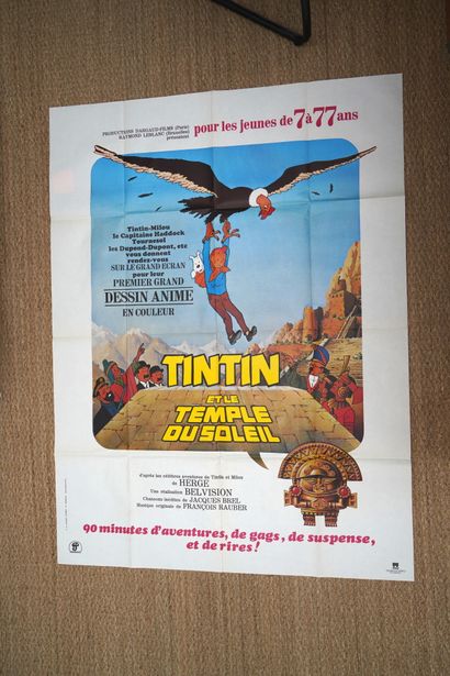 null Affiche du long métrage Tintin et le temple du soleil.