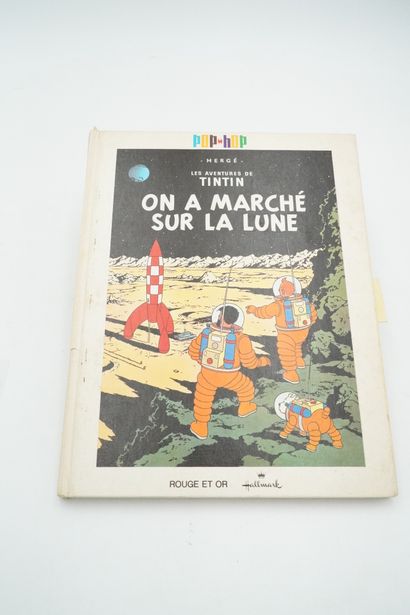 null Tintin On a marché sur la Lune - Album pop-hop 1969 au 4ème plat.