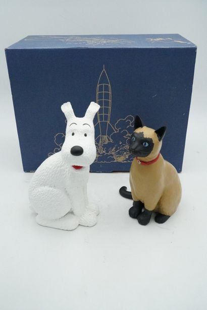 null Tintin – Edition Moulinsart – Collection les images Mythiques - Deux figurines...