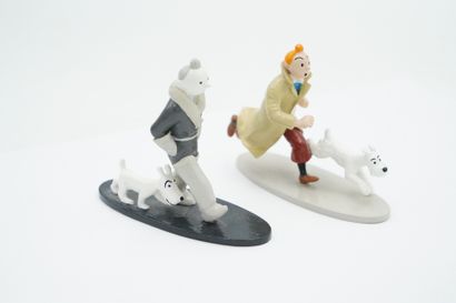 null Tintin – Edition Moulinsart – Tintin 1929 / 2004 – duo de figurines Plomb -...