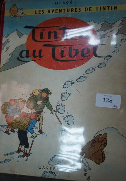 null Album Tintin – Tintin au Tibet dos rouge B29 1960.