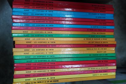 null Collection de 24 albums Tintin : de Tintin au Congo à Tintin et les Picaros,...