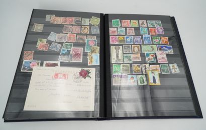  Album de timbres : Etats-Unis, Costa-Rica, Canada, Cuba et divers Amérique du Sud,...