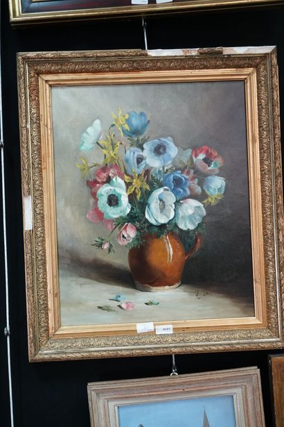 null Maurice VAGH WEINMANN (1899-1986), Vase fleuri, huile sur toile, signée en bas...