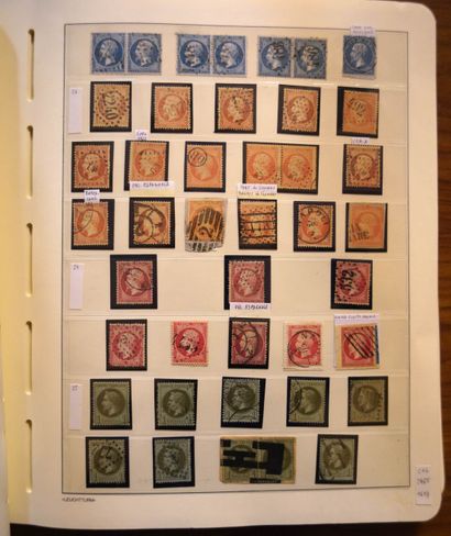 null 
FRANCE Emissions 1849/1900 : Collection de timbres neufs et oblitérés, tous...