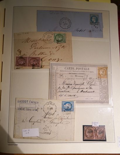 null 
法国和法国殖民地: 一套精美的字母和注销邮票MARITIMES, FRENCH OFFICES, YEAR'S DAY，邮票为分离式。许多有趣的作品...