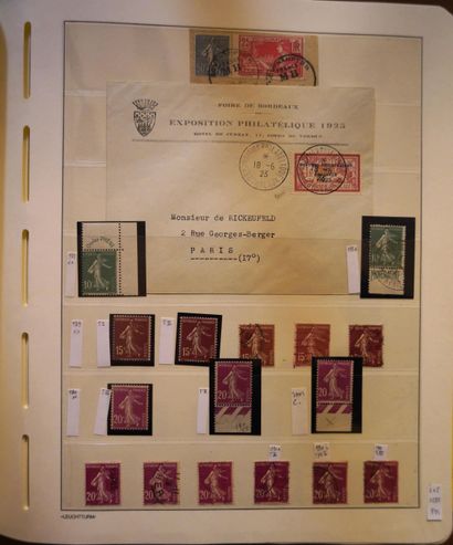 null 
FRANCE Issues 1900/1940: Collection of mint and cancelled stamps, good values...