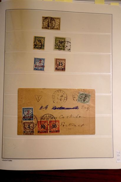 null 
COLONIES FRANÇAISES DU LEVANT: Collection of mint and cancelled stamps, some...