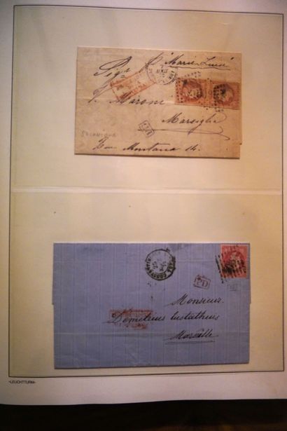 null 
FRANCE Issues 1849/1900 : 收集了所有状态的新邮和被取消的邮票，价值不菲，一些邮票有许多不同的取消，还有这一时期的信件。价值...