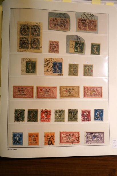 null 
FRENCH COLONIES OF THE LEVANT: 集合了新邮和被取消的邮票，一些信件，价值很高，精美的成套邮票，以及各种邮票，包含在一个...