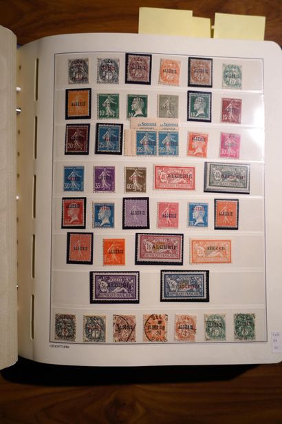 null 
ALGERIE, MAROC, TUNISIE Emissions 1880/1960 : Belle collection de timbres neufs...