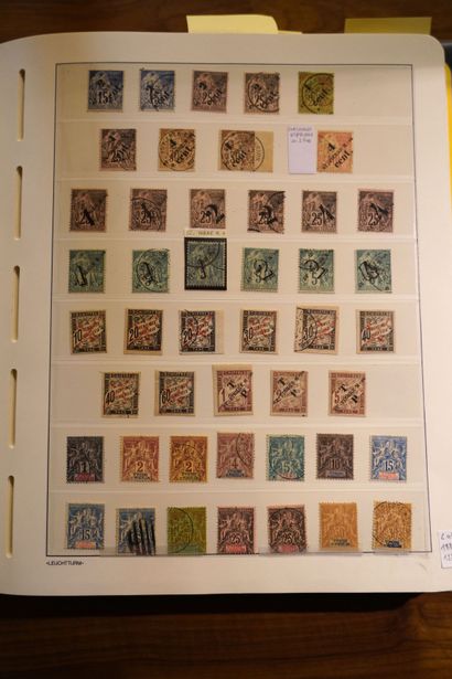 null 
St PIERRE et MIQUELON 1885/1991年发行的邮票，PA，TAX: 收集了价值不菲的新邮和废票，包括N°3，13，27 51/58...