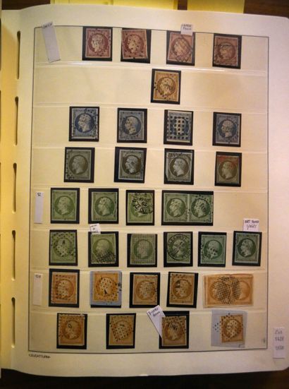 null 
FRANCE Emissions 1849/1900 : Collection de timbres neufs et oblitérés, tous...