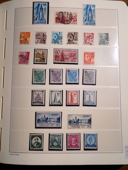 null 
ZONE FRANÇAISE, SAAR, MEMEL Emissions 1910/1960 : Collection de timbres neufs...
