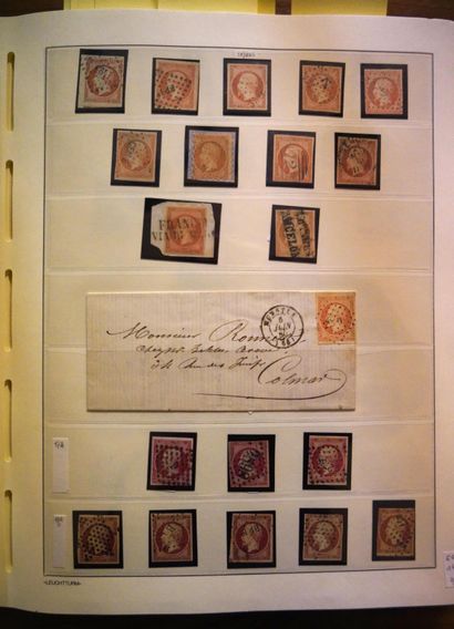 null 
FRANCE Issues 1849/1900: Collection of mint and cancelled stamps, all states,...