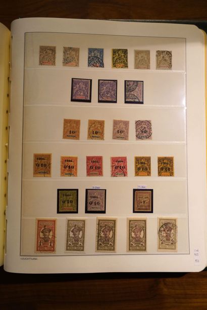 null 
圭亚那、瓜德罗普、伊尼、马蒂尼克 1884/1970年发行的邮票：收藏了大量价值很高的新邮和被取消的邮票，以及一些信件，价值很高，品种很多，取消的邮...