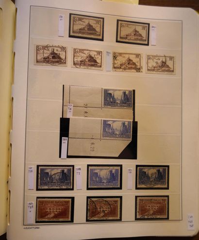 null 
FRANCE Emissions 1900/1940 : Collection de timbres neufs et oblitérés, de bonnes...