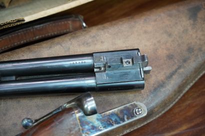 null Fusil de chasse, Manufacture Saint Etienne, calibre 12, canon juxtaposé. Un...