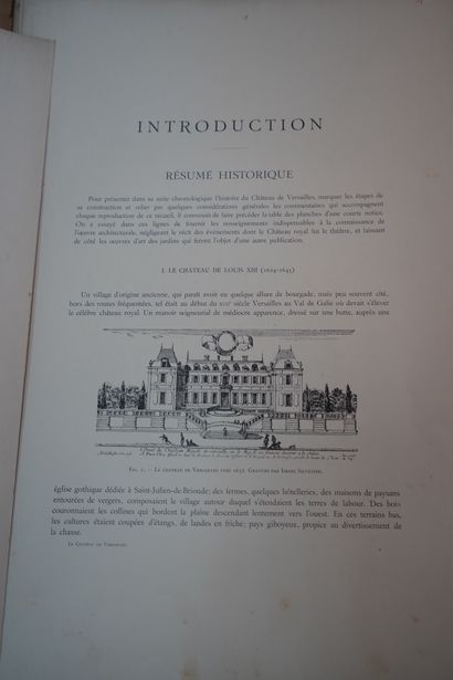 null Le Château de Versailles architecture et décoration, Gaston BRIERE attaché à...